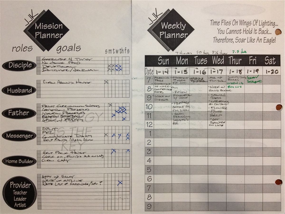 stephen covey planner