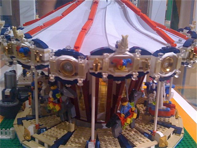 A carousel made of legos. How many companies are having to put a "spin" on negative press. Photo by J. Jeff Kober